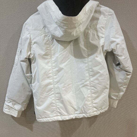 ROXY Puffer Hooded Winter Jacket White Youth Size Medium M Girl - Picture 12 of 16